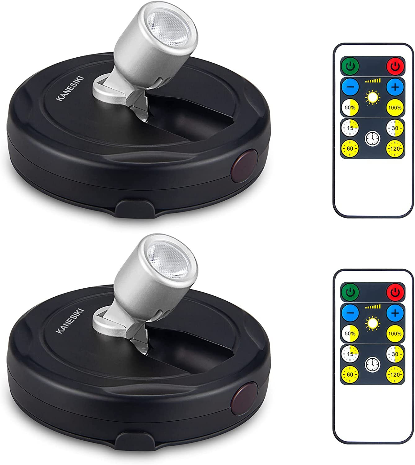 Wireless Battery Operated Spotlight - Stick Anywhere for Lighting Artwork, Closet, Portrait (2 Pa... | Walmart (US)