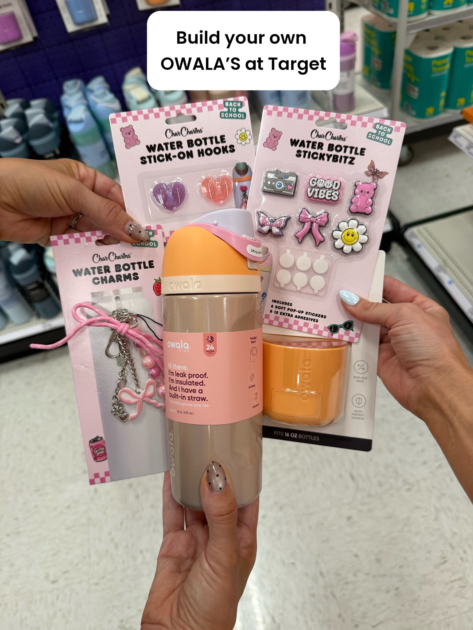 Target just made Owala shopping way more fun. 🤯🎀

They have an entire section where you can pick your Owala and customize it with boots, charms, straw toppers, and accessories. My kids would spend forever putting together their dream bottle! 💕

Save this for back-to-school shopping because I have a feeling these are going to go FAST. ✨

#TargetFinds #Owala #BackToSchool #TargetStyle #SchoolShopping

#LTKmomlife #LTKKids #LTKHome