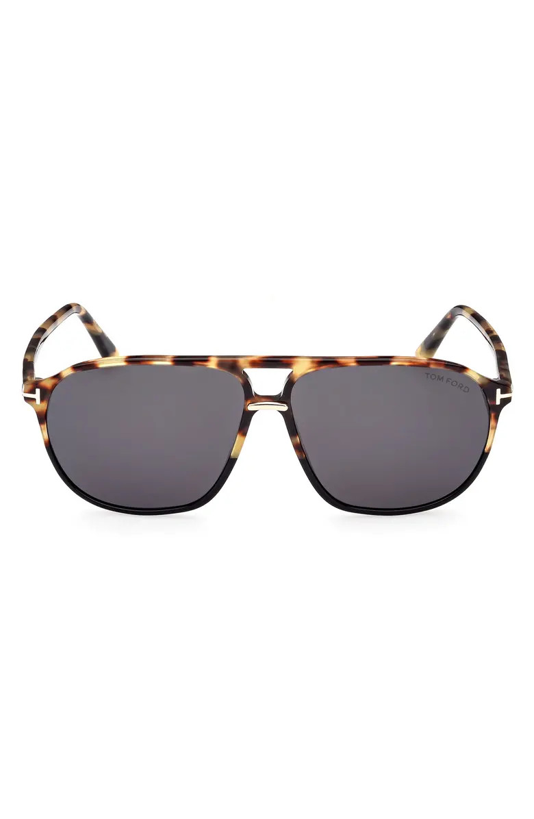 TOM FORD Bruce 61mm Polarized Navigator Sunglasses | Nordstrom | Nordstrom