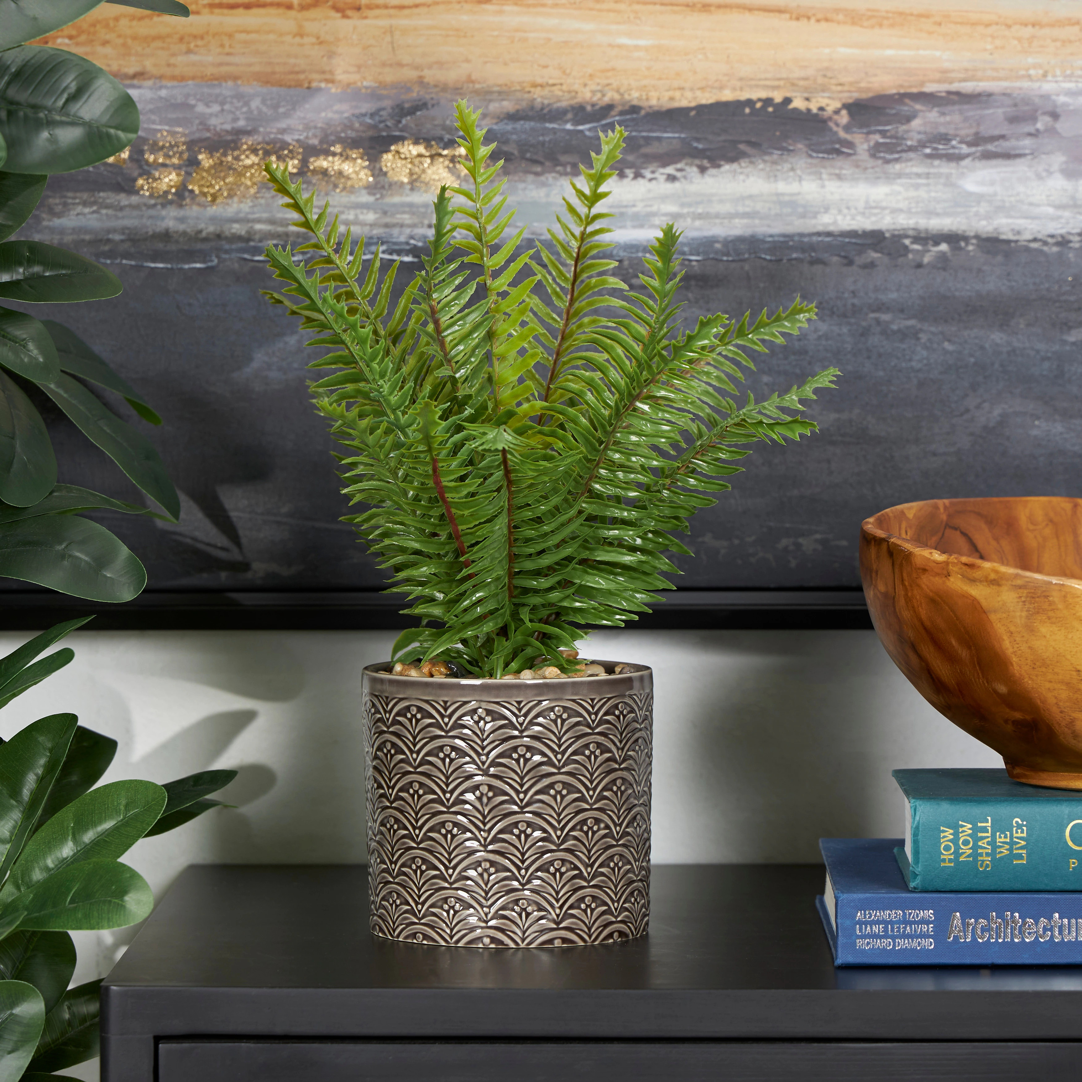 Green Faux Foliage Artificial Plant | Bed Bath & Beyond