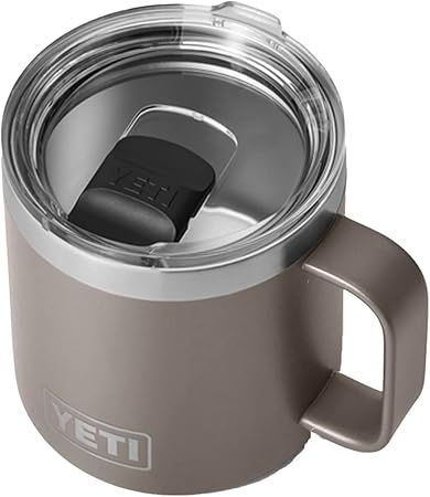 YETI Rambler 14 oz Mug, Vacuum Insulated, Stainless Steel with MagSlider Lid, Sharptail Taupe | Amazon (US)