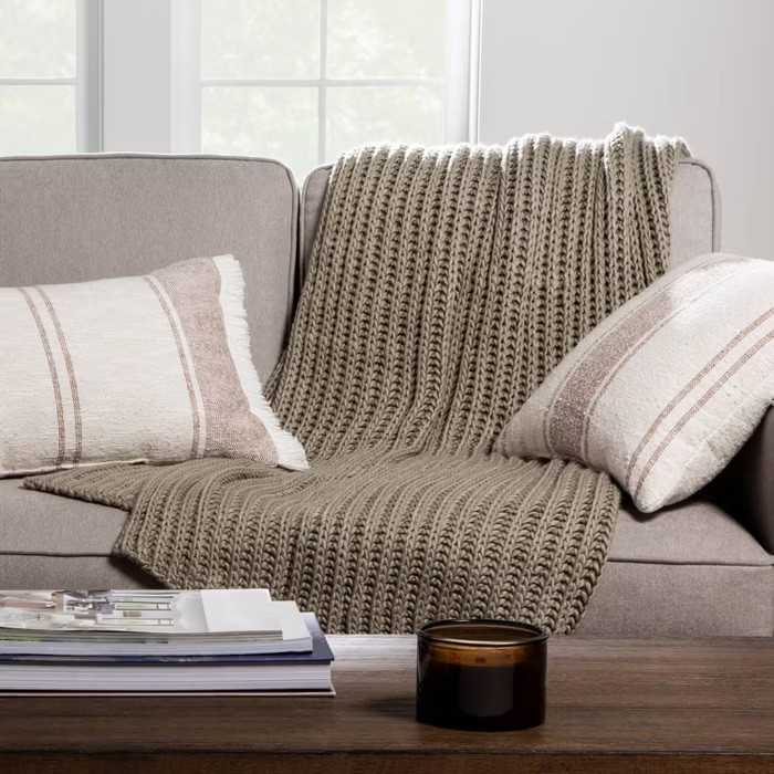 Woven Striped Throw Pillow - Threshold™ | Target