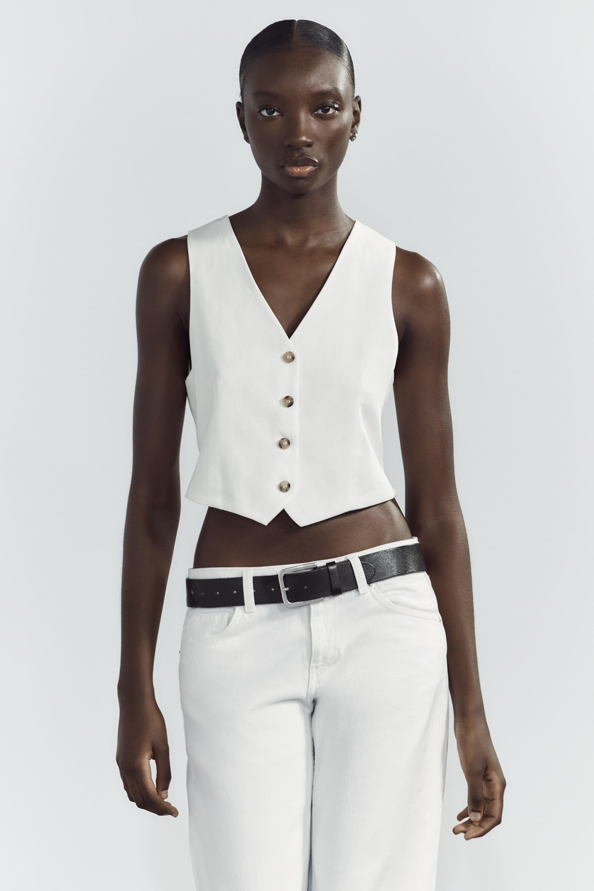 WAISTCOAT WITH CUT-OUT BACK | Zara UK