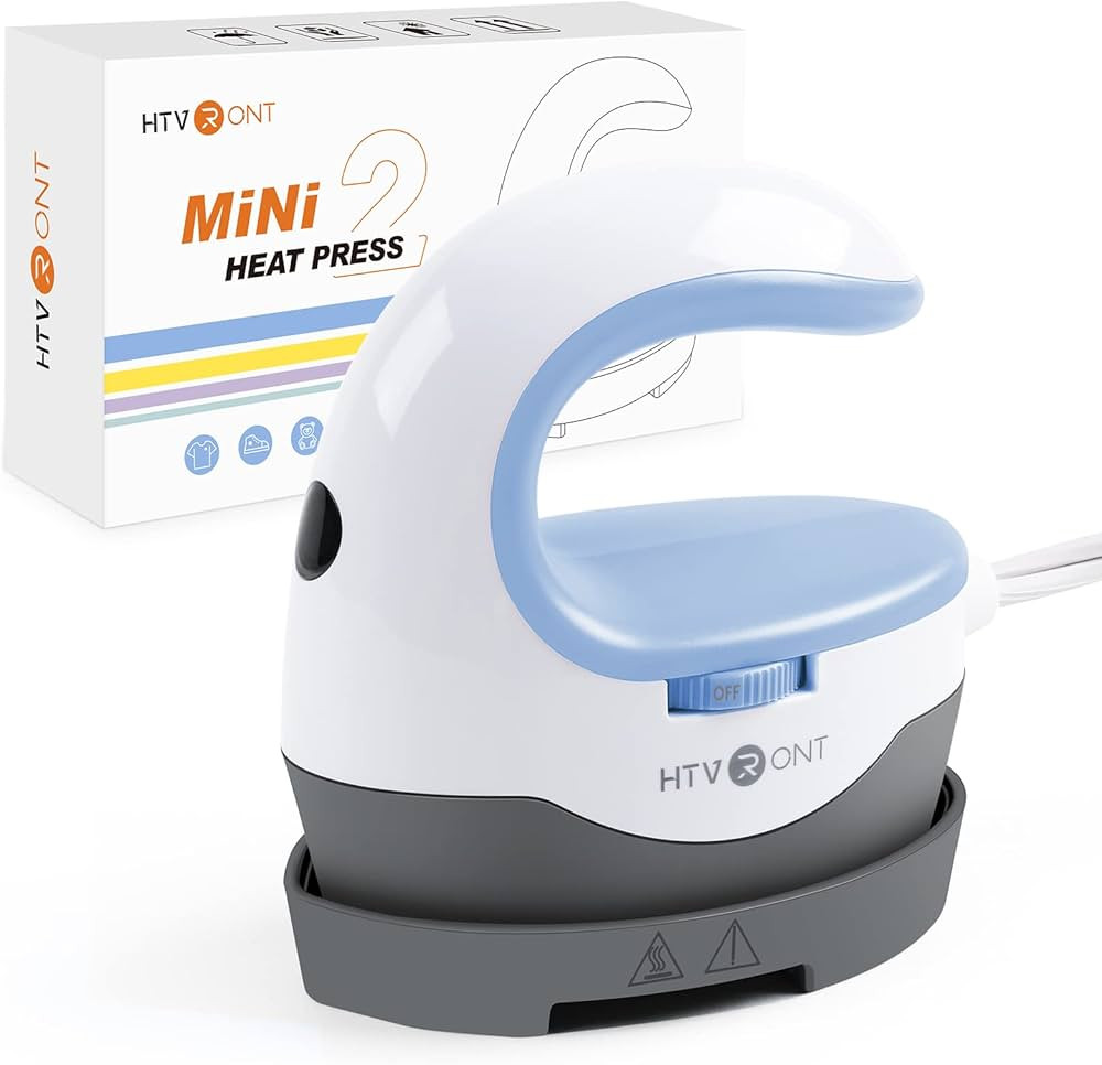 HTVRONT Heat Press Mini Heat Press Machine, Small Heat Press Portable Iron Press Machine for T Sh... | Amazon (US)