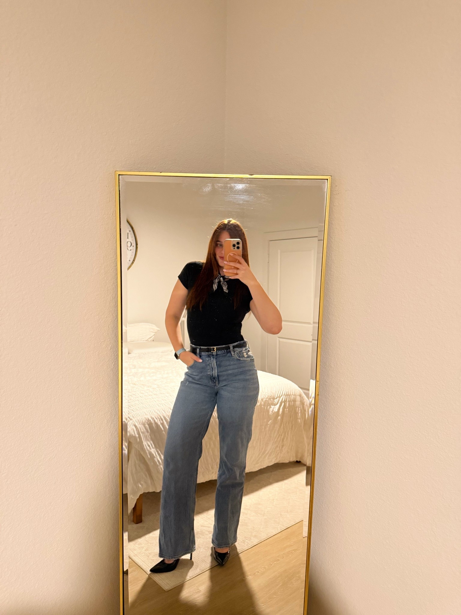 jeans work outfit 

#LTKvlog #LTKootd #LTKTall