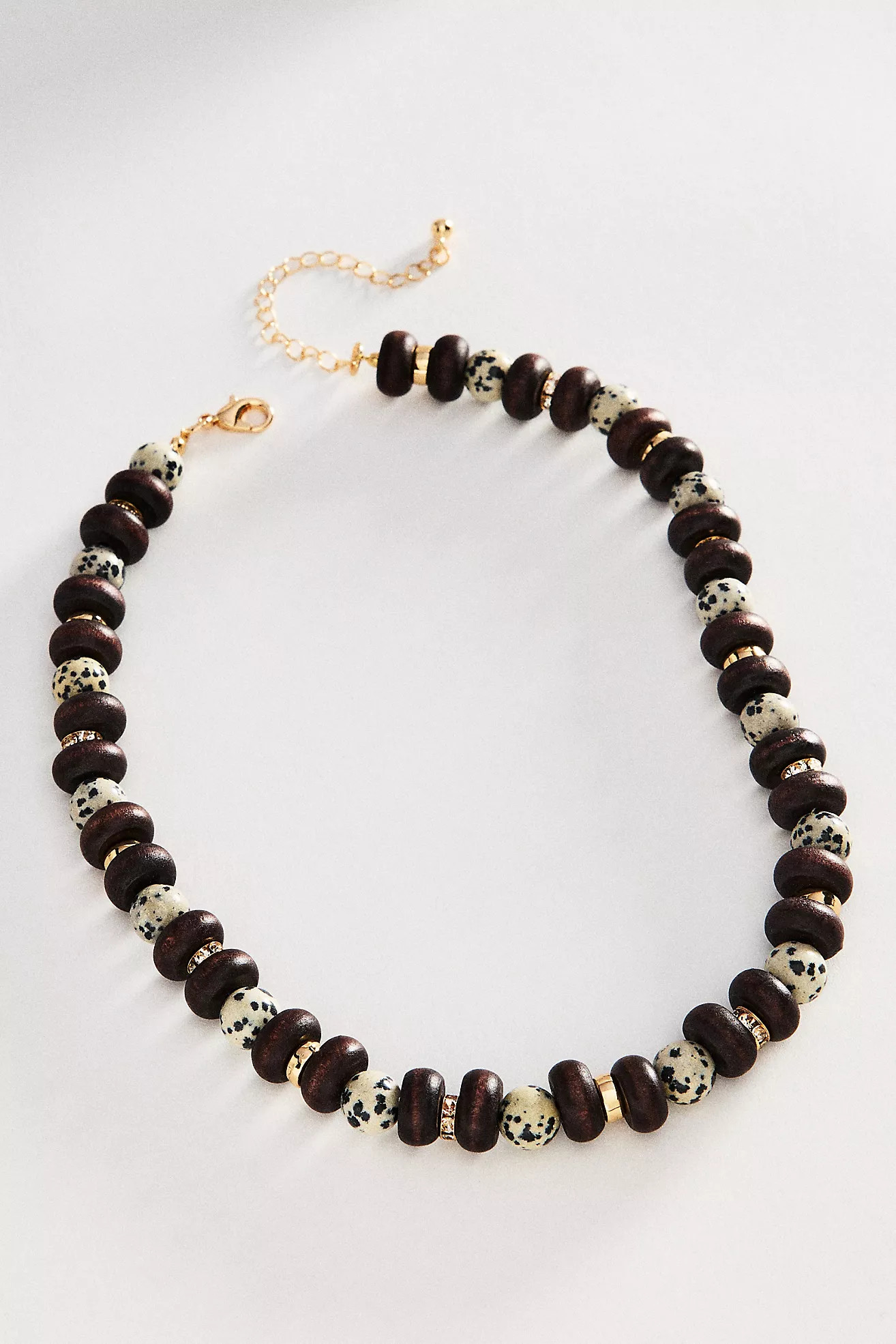 Chunky Wood Stone Necklace | Anthropologie (US)