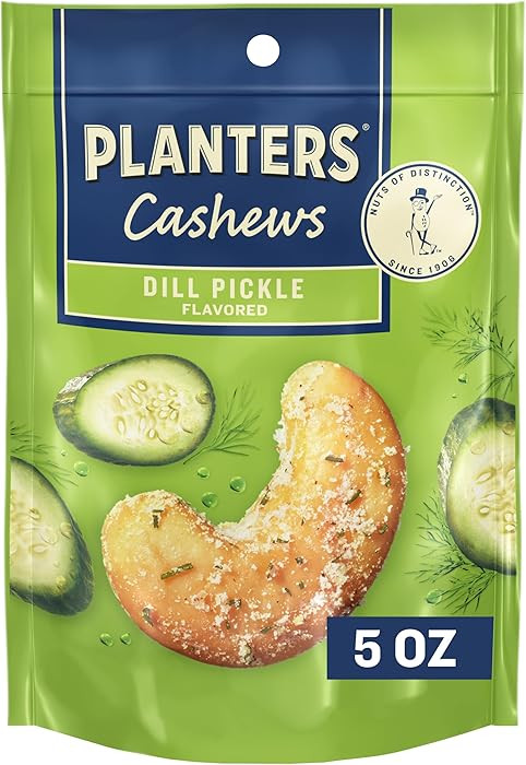 PLANTERS Cashews Dill Pickle - Trail Mix Snack Packs - Snacks with Dill Pickle, Snack Pack, Party... | Amazon (US)