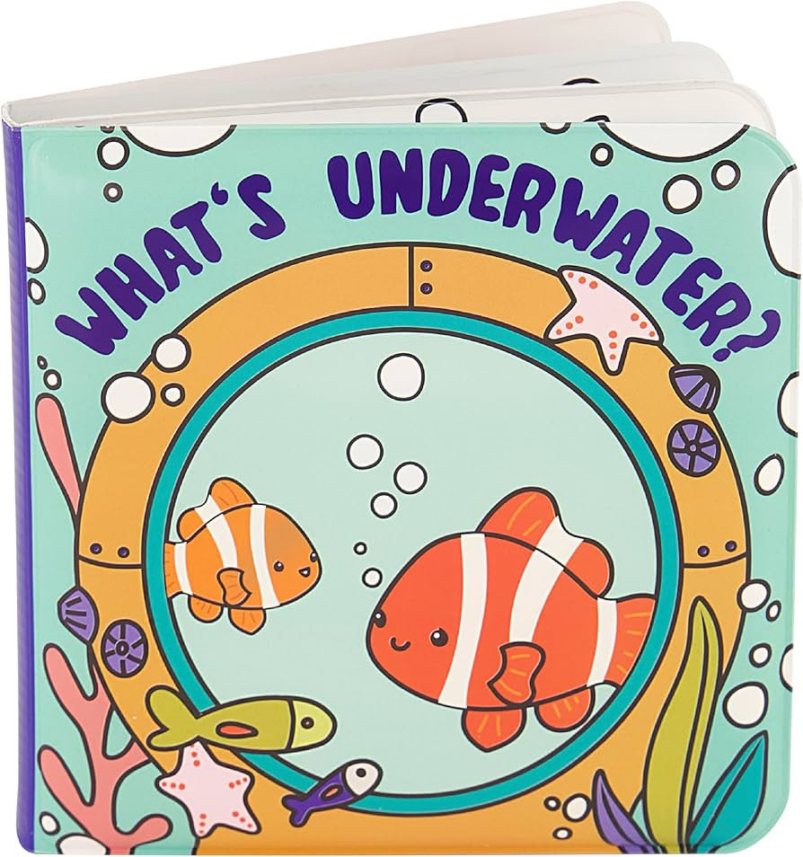 Infantino Color Reveal Bath Book, Baby & Toddler Water Reveal Book for Bath Time Fun, Ocean Theme... | Amazon (US)