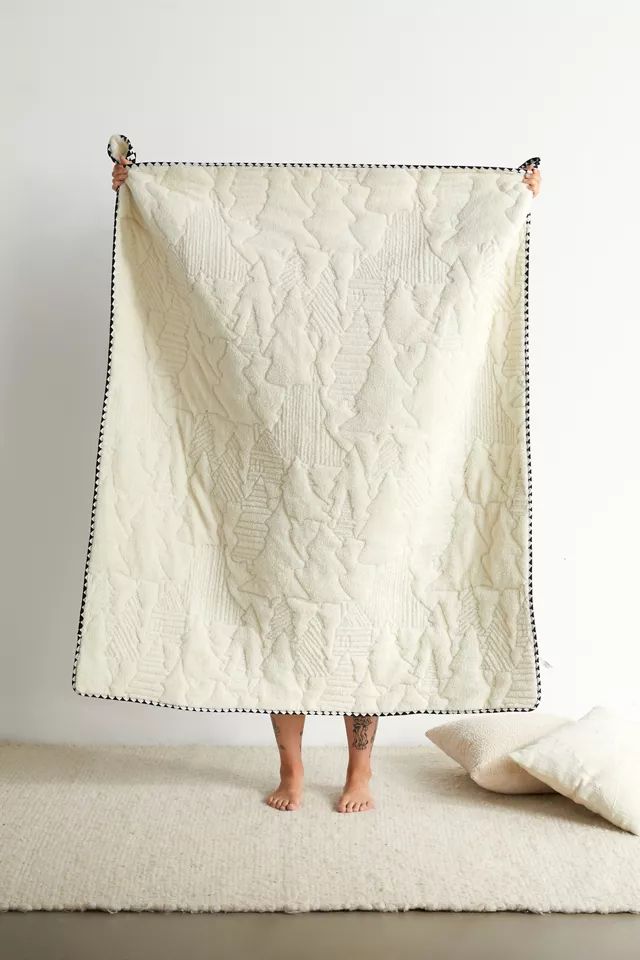 Woodland Trees Throw Blanket | Urban Outfitters (US and RoW)