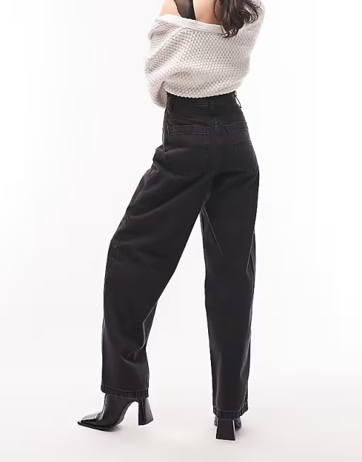 Topshop Baggy jean in washed black | ASOS | ASOS (Global)