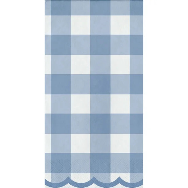 Way to Celebrate Gingham Easter Bunny Paper Dinner Napkins 8" x 4" 16 Ct, Multicolor | Walmart (US)