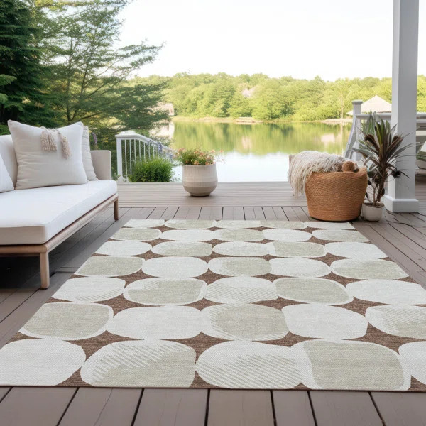 Malek Abstract Indoor / Outdoor Rug | Wayfair North America