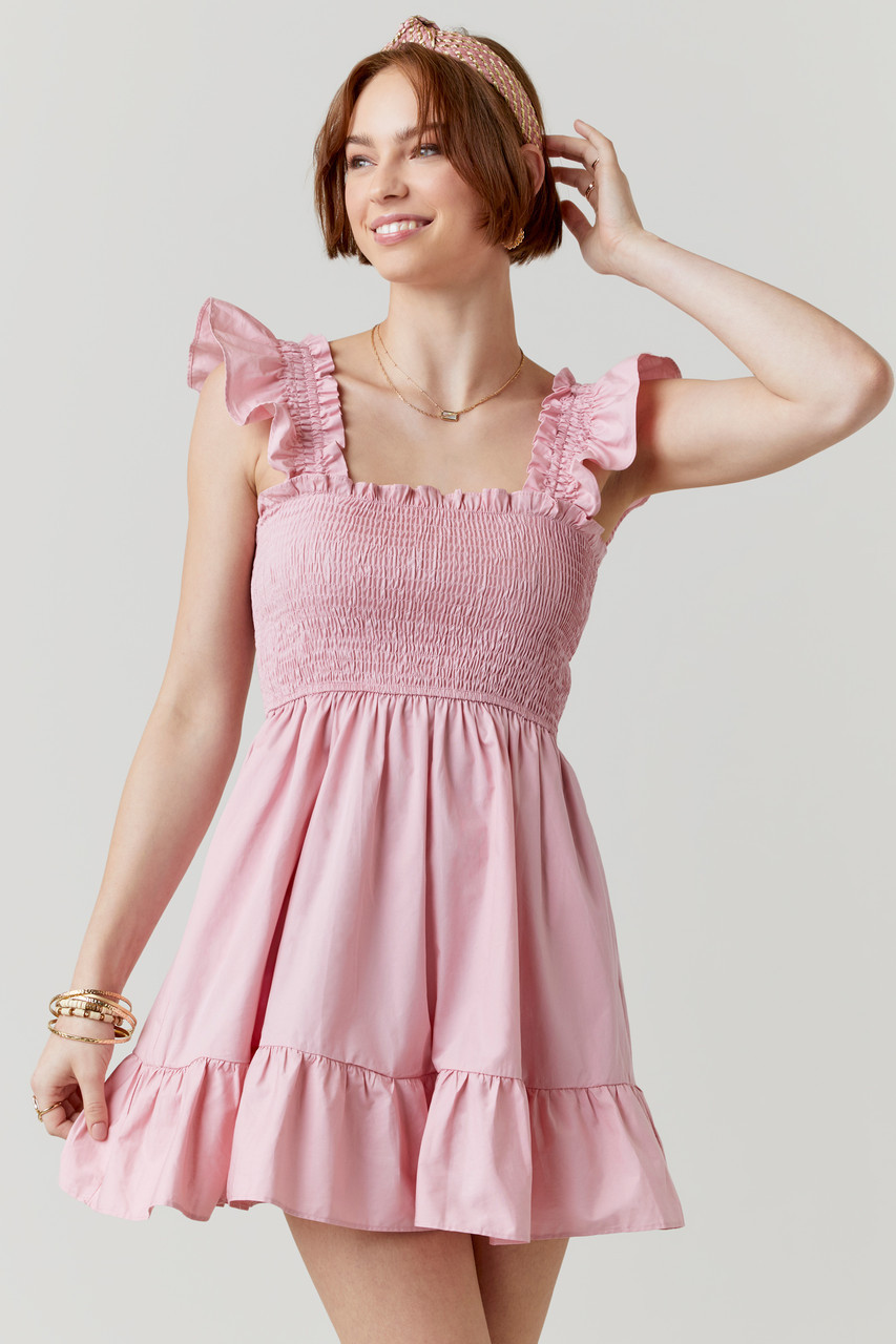 Neva Smocked Mini Dress | Francesca's