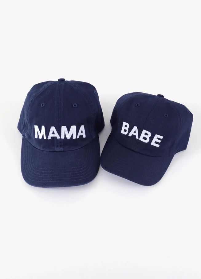 Mama & Babe - Matching Baseball Cap Set | Ingrid & Isabel