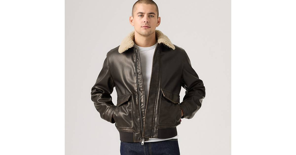 Aviator Jacket With Removeable Sherpa Collar | Levi's US