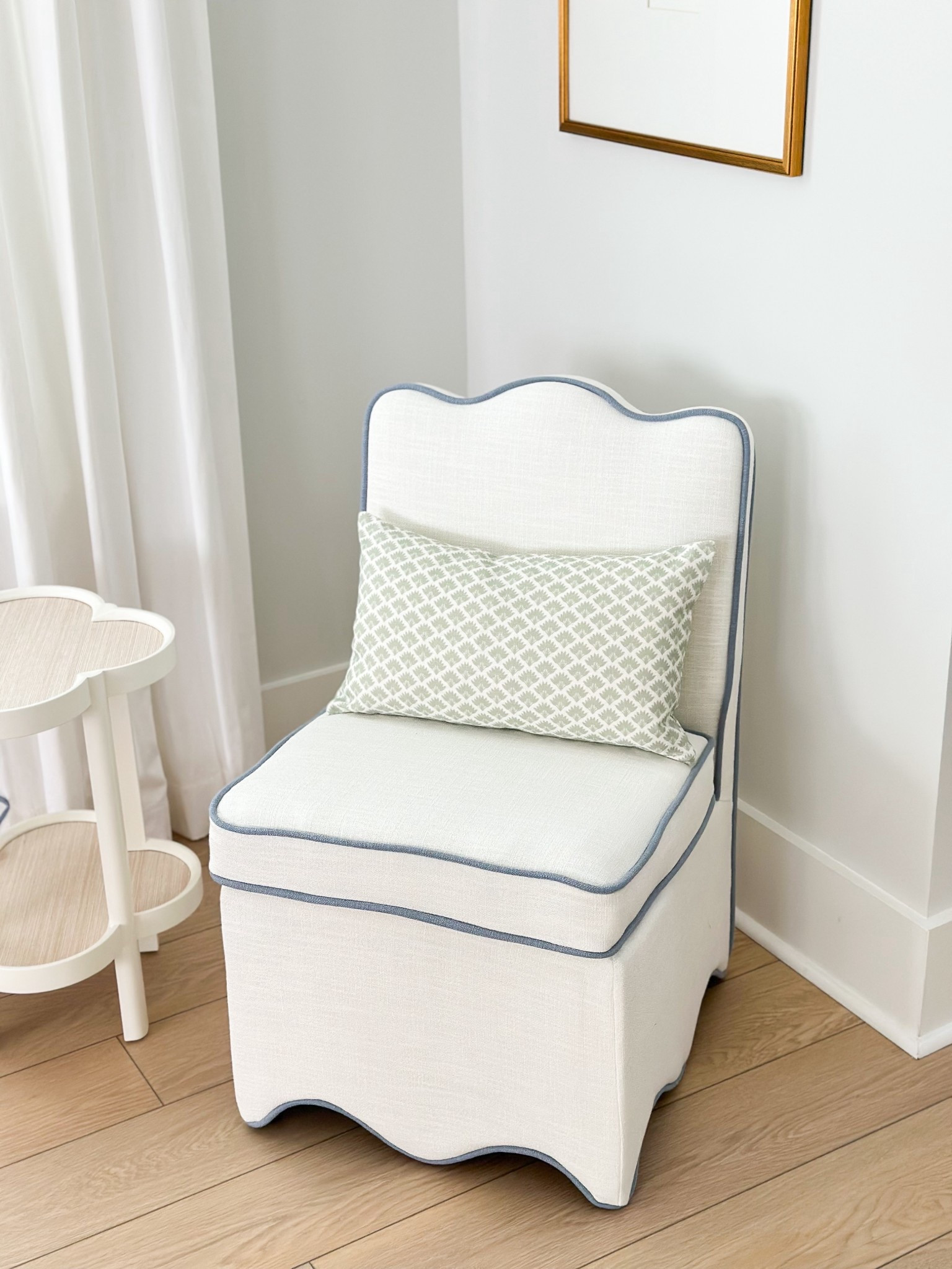 This designer inspired scallop chair was just restocked online at Marshalls 😍 Free shipping with code SHIP89!

Marshalls find, HomeGoods find, Lillian August, Grandmillennial style, blue and white, blue and white decor, slipper chair 

#LTKHome #LTKStyleTip