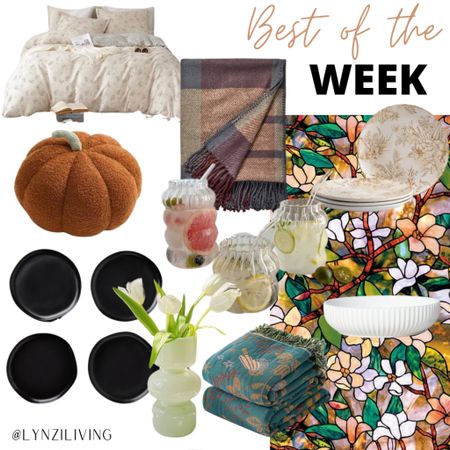 Best of the Week - all of the most clicked items of last week 

Home decor, home decor on budget, home decorations, home decor 2023, home decor Amazon, Amazon home decor, Amazon duvet set, Cottagecore duvet set, Amazon home, Amazon favorites, Amazon finds, Amazon prime, pumpkin pillow, shein finds, shein home, black plates, black salad plates, Target plates, Target finds, Target home, target favorites, targetiseverything, bubble vase, anthro dupe blanket, Anthropologie dupe blanket, teal throw blanket, faux stained glass, white fluted bowl, fall salad plates, Harvest salad plates, Kirkland’s favorites, plaid throw blanket, coffee glass, Temu finds, Temu home 

#LTKunder50 #LTKhome #LTKFind