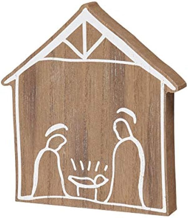 Collins Painting Nativity Scene Wooden Shelf Sitter | Amazon (US)