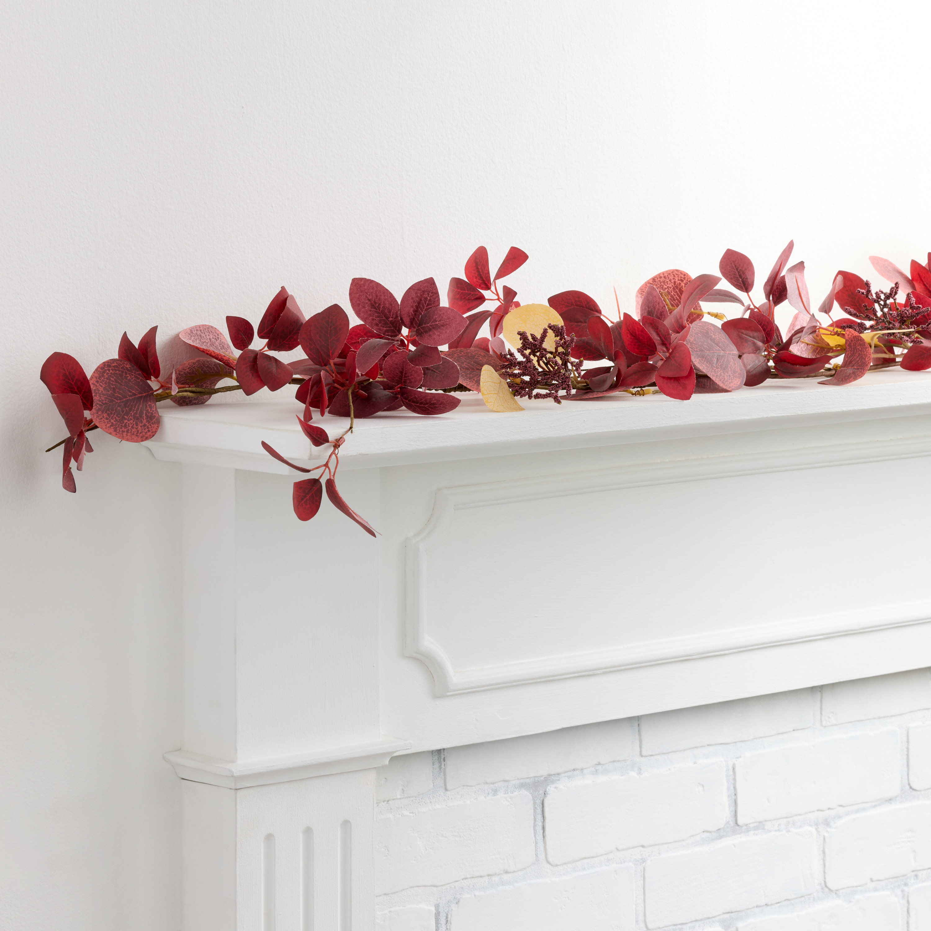 Burgundy Faux Eucalyptus Garland | World Market