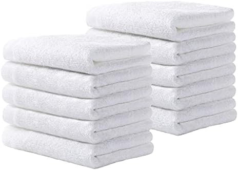 Yoofoss Luxury Bamboo Washcloths Towel Set 10 Pack Baby Wash Cloth for Bathroom-Hotel-Spa-Kitchen... | Amazon (US)