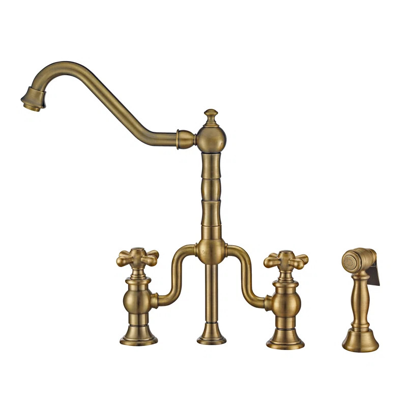 Twisthaus Plus Bridge Faucet with Side Spray | Wayfair Professional