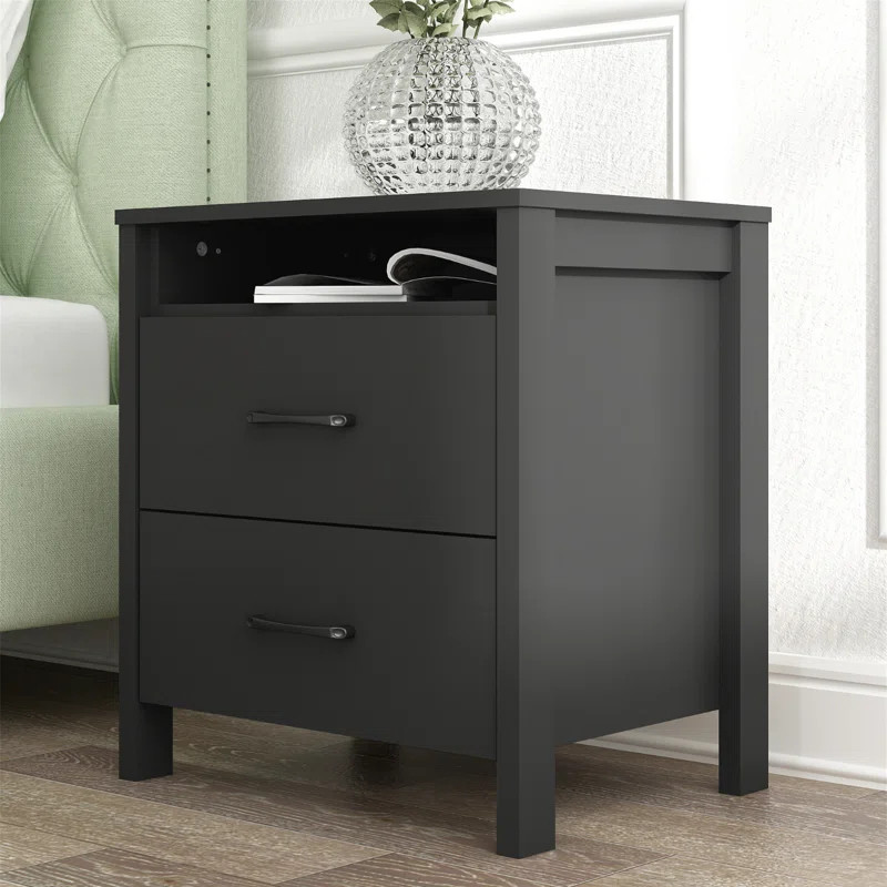 Allysyn 22.7" 2  Drawer Nightstand | Wayfair North America
