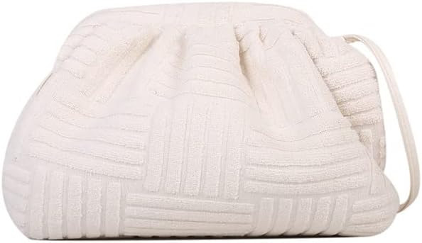 Women's Soft Cloud Bag - Fashion Dumpling One-shoulder Tote - Pleated Pouch Y2K Tote | Amazon (US)