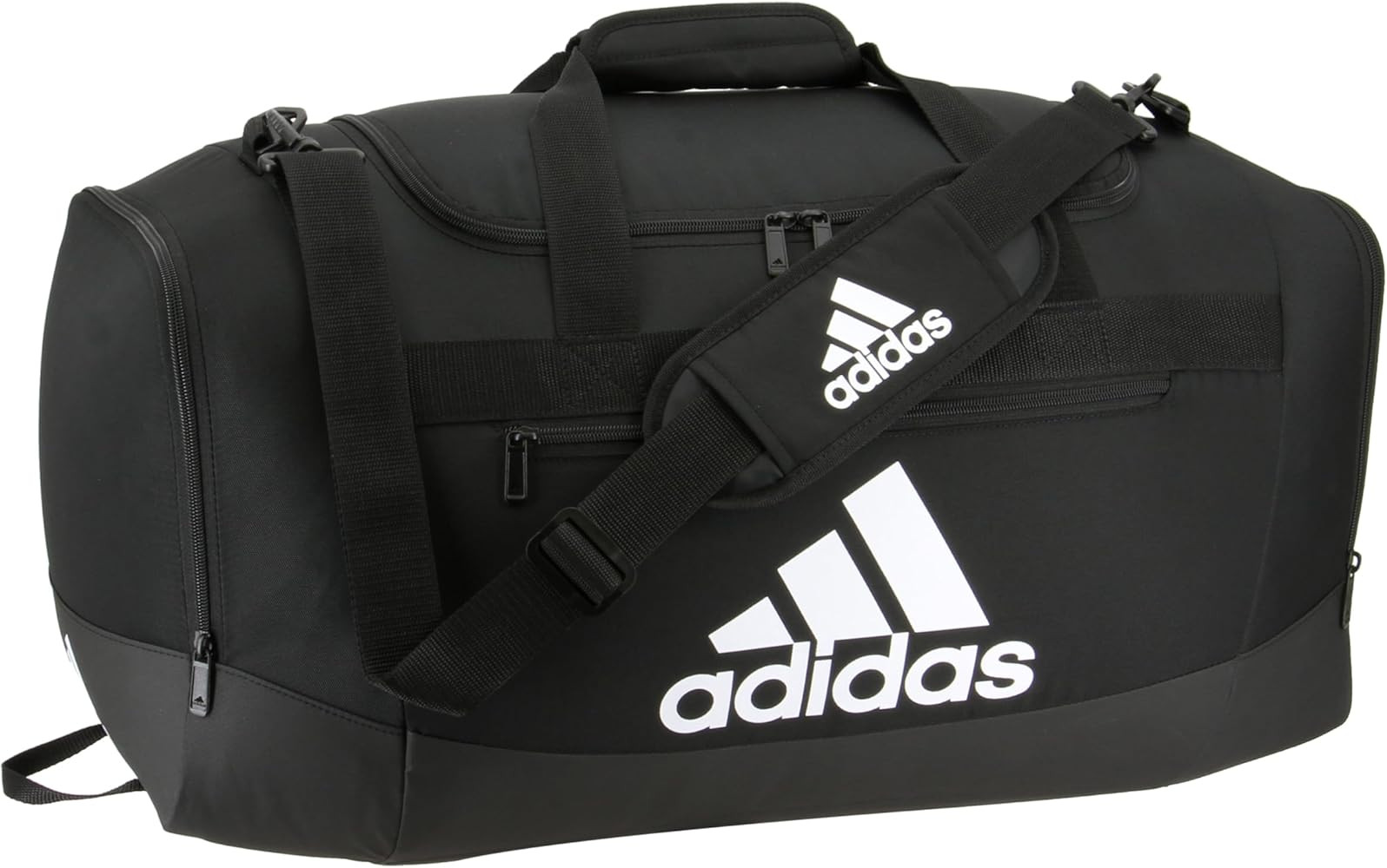 adidas Unisex Adult Defender 4 Duffel Bag, Black/White, Medium (66 L) | Amazon (US)