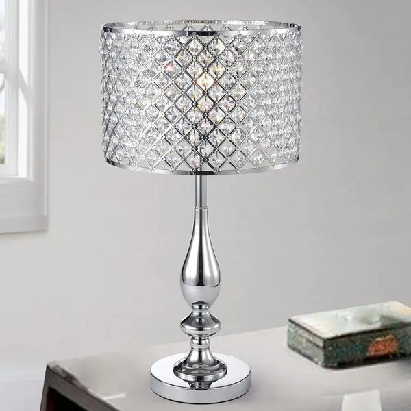 Divina Crystal and Chrome Table Lamp | Bed Bath & Beyond