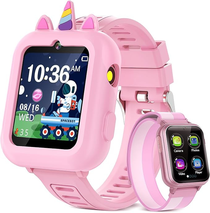 Smart Watch for Kids Girls Gift Age 3-12 with 39 Games Alarm Clock Camera Video Music Player Pedo... | Amazon (US)