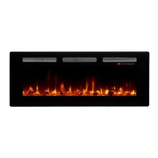 C3 SIL48 Sierra 4777 BTU / 1400W 48" Wide Vent-Free Electric Fireplace with Interchangeable Media... | Bed Bath & Beyond