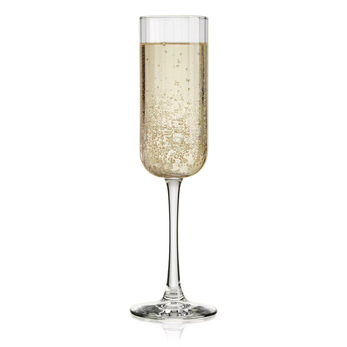 Libbey Paneled Champagne Flute Glasses, 7.5-ounce, Set of 4 | Target