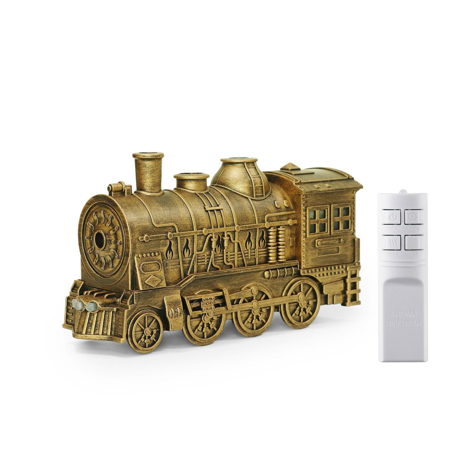 Train Diffuser 300ML Vintage Steam Train Aromatherapy Essential Oil Diffuser Humidifier with Remo... | Amazon (US)