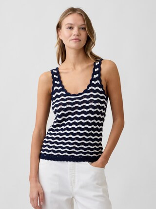 Crochet Scoopneck Tank Top | Gap Factory