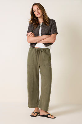 Z SUPPLY Women's Kit Twill Carpenter Pants, Size XL, Dusksage Green | Evereve