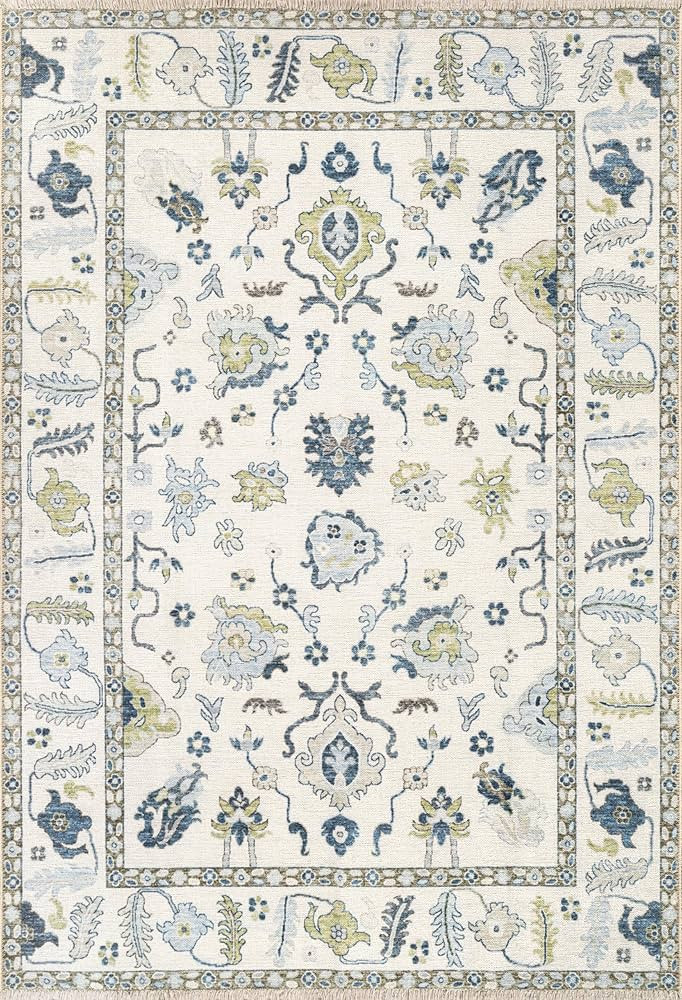 Machine Washable 4' x 6' Non-Slip Small Area Rug for Kitchen, Entryway, Bedroom, Living Room, Hom... | Amazon (US)