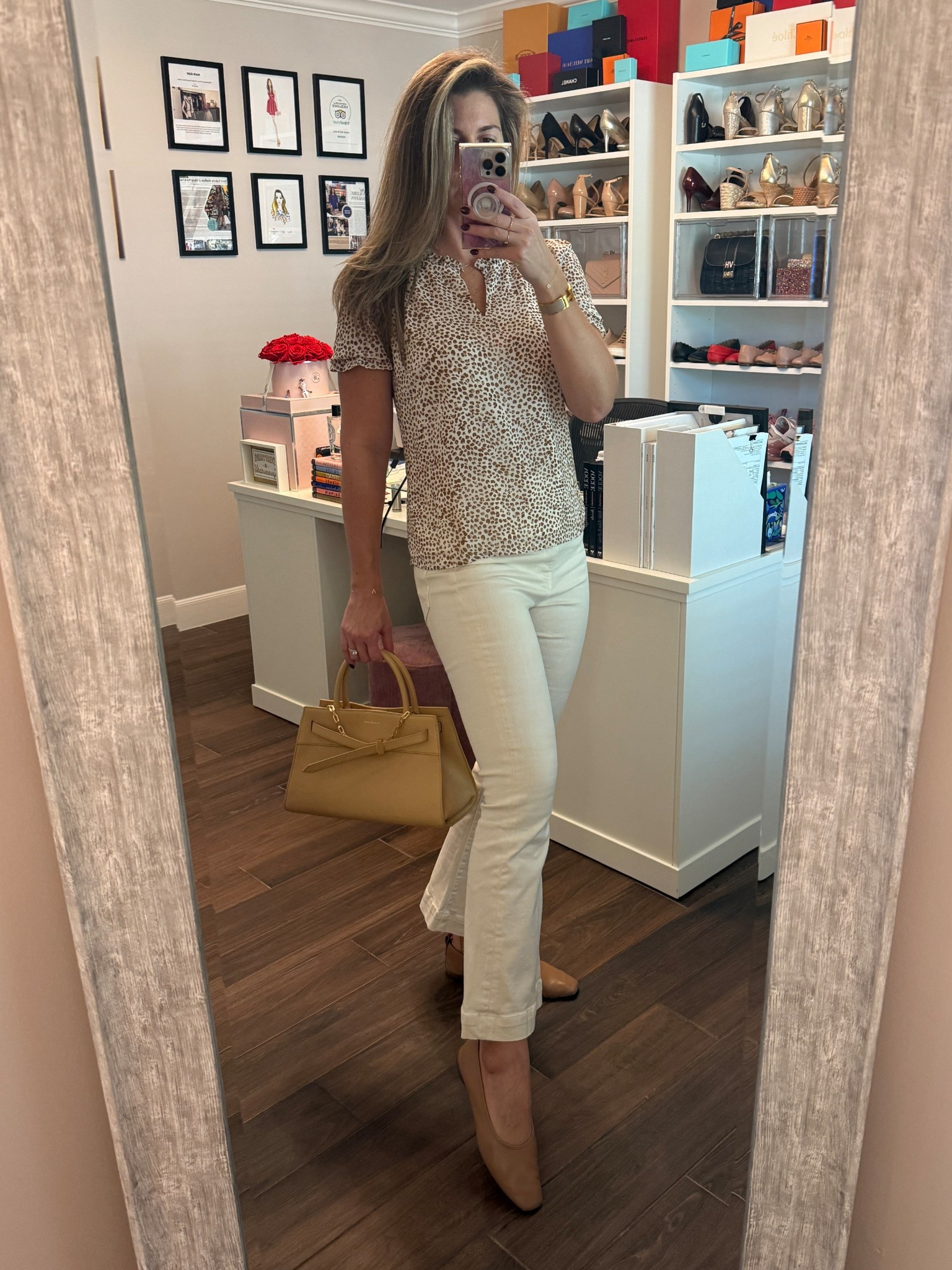 My cream jeans have become one of my favorites. When you give your white jeans a break for fall this is the perfect light, neutral option to bring into rotation. Linking all the silhouettes so there’s something for everyone!

These kick flare work well even on a tall frame. Many clients find these this TTS. I sized up to a 29.

One of my most comfy flats is currently on sale. The square toe gives them a more modern look and the color matches everything. They run TTS. (If in between sizes, size down.)

#LTKOver40 #LTKTall #LTKStyleTip