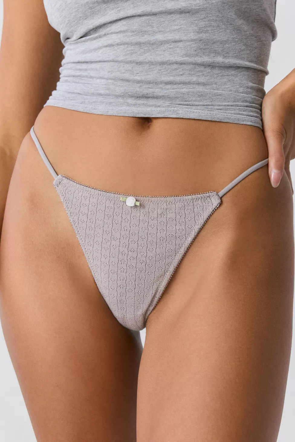 Out From Under Perfect Pointelle Thong | Urban Outfitters (US and RoW)