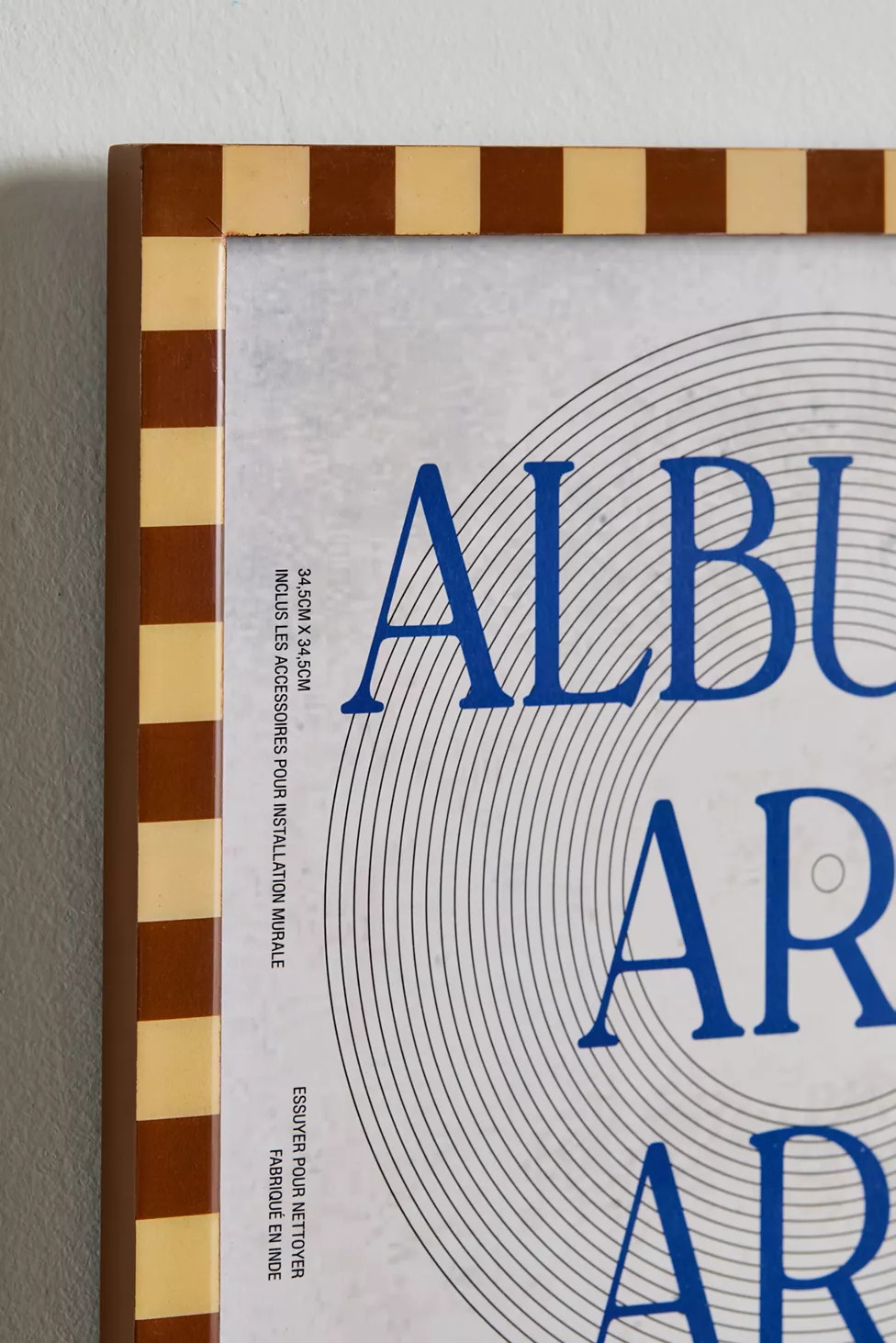Checkered 12-Inch Vinyl Album Frame | Urban Outfitters (US and RoW)