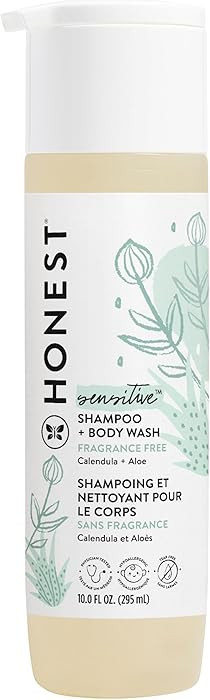 The Honest Company 2-in-1 Cleansing Shampoo and Body Wash for Sensitive Skin, Gentle Tear-Free Hy... | Amazon (US)