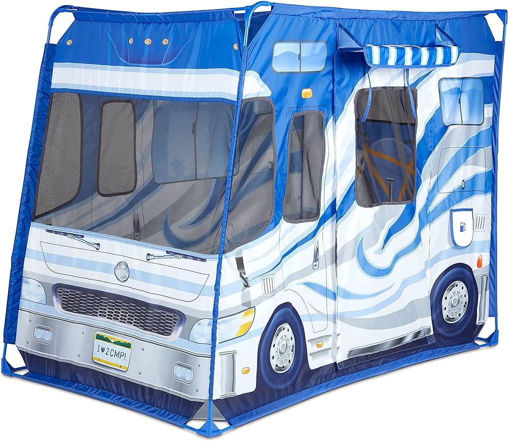 Melissa & Doug Let’s Explore Camper Tent Play Set – 47” x 31” x 39” Assembled | Amazon (US)