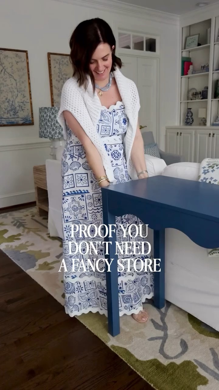Style my new scalloped console table with me!

💙 My tip, break the table into four sections. Vary height for visual interest and you can’t go wrong with buffet lamps on the ends. 💙

#LTKHome #LTKdayinmylife #LTKstorytime
