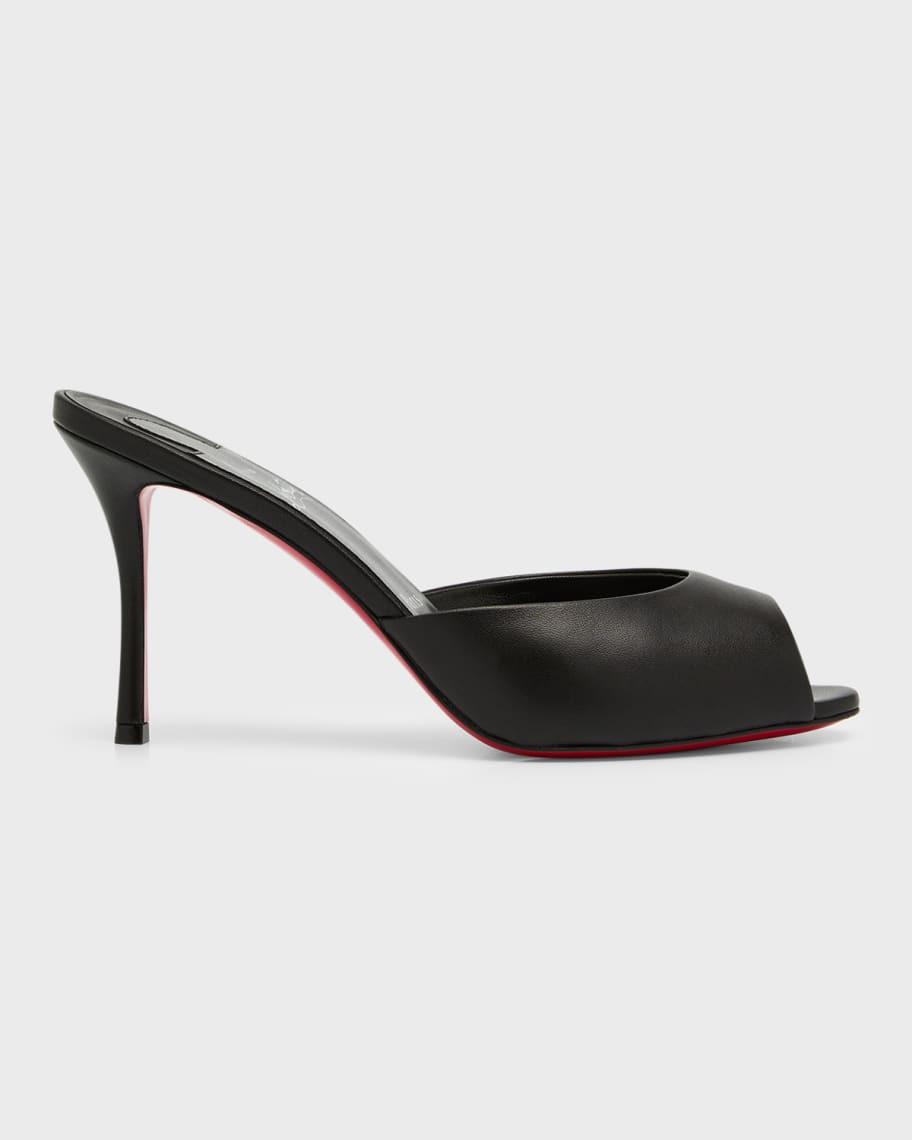 Christian Louboutin Me Dolly Napa Red Sole Slide Sandals | Neiman Marcus