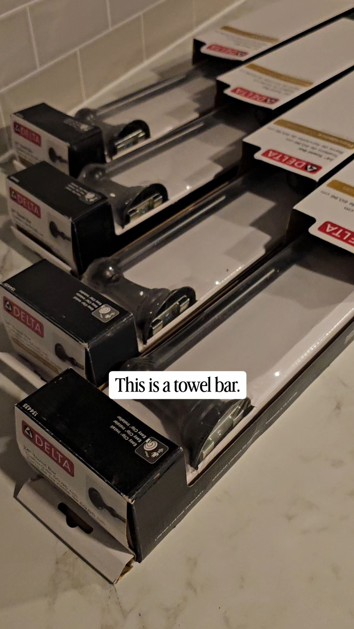 Wanted to look of a hanging rack, but didn't want to drill holes into our tile backsplash. So we mounted a towel bar from the bottom of our cabinets and it does the trick! I love the way they look. #diningroom #kitchen  

 #LTKHome