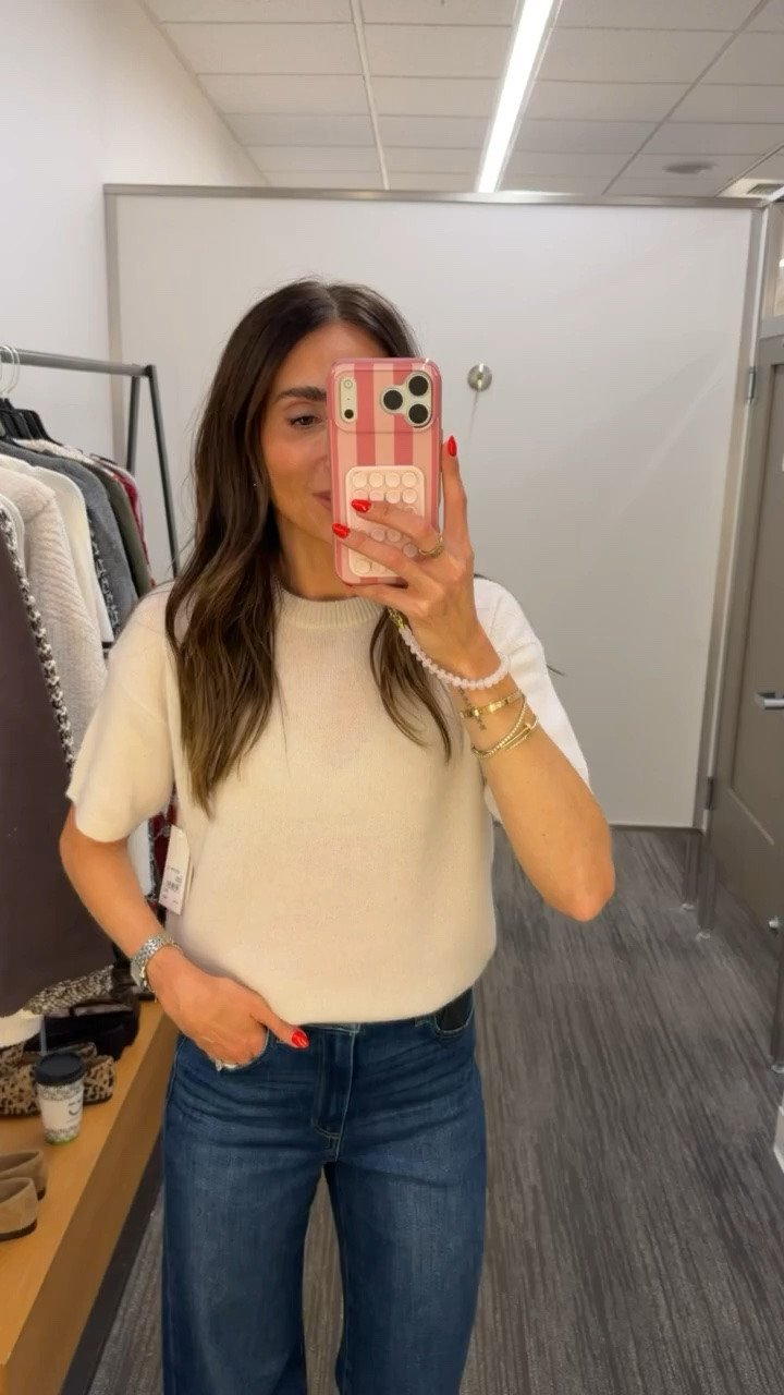 Nordstrom Anniversary Sale, nsale, Paige jeans size 25, cashmere sweater size XS, Steve Madden mules.

#LTKOver40 #LTKSaleAlert