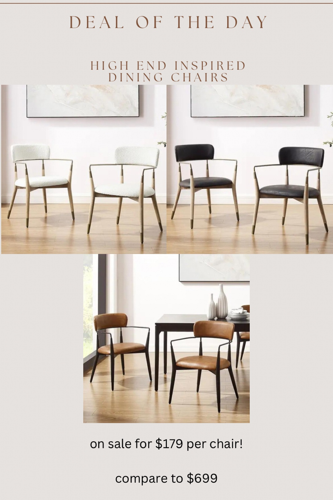 Some of my favorite look for less dining chairs!!! I haven’t shared these in over a year & last time I shared, they were $240 each!!!

These look soooo high end 😍😍

#LTKStyleTip #LTKSaleAlert #LTKHome