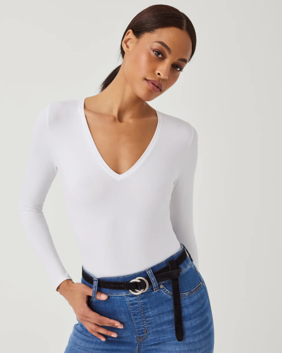 Suit Yourself Long Sleeve Thong Bodysuit | Spanx