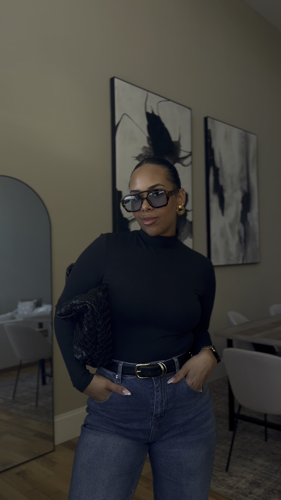 Amazon has amazing great finds! Jeans fit TTS wearing a size medium. Bodysuit is also M and fits tts, it’s double line and not see through. 

#LTKMidsize #LTKFindsUnder100 #LTKStyleTip