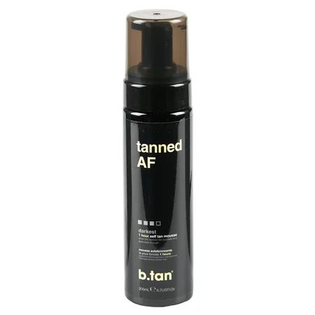 b.tan tanned AF...self tan mousse, 6.7 fl oz | Walmart (US)