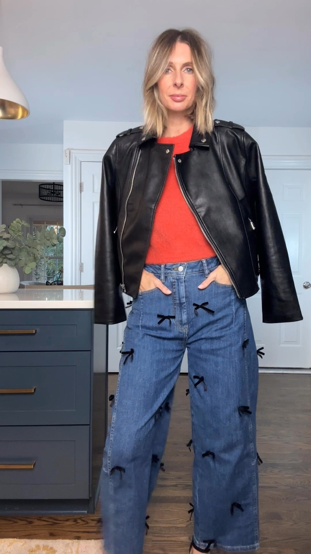 30% off these INSANE jeans, 40% off the jacket AND these super cool earrings are 30% off. 🙌

wearing medium top, size 27 jeans (i sized down) and medium jacket. 



#effortlessstyle #styleover40 #ltkfindsunder100 #ltkover40 #ltksalealert

effortless style + daily outfit inspo for over 40s.
holiday outfit, bow jeans, anthro style, jeans and a top, cool earrings, hoop earrings.

#LTKOver40 #LTKHoliday #LTKSaleAlert